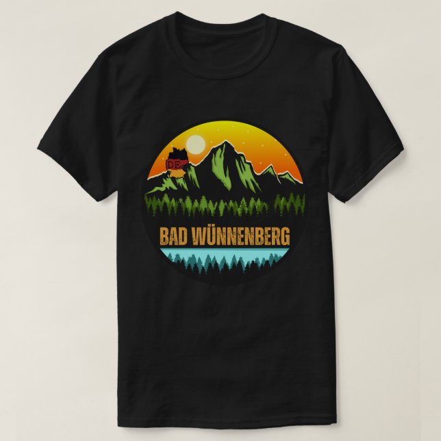T-shirt Bad Wünnenberg, Allemagne (Design devant)