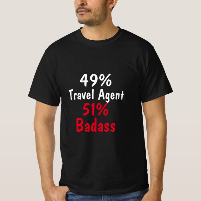 T-shirt Badass agent de voyage (Devant)