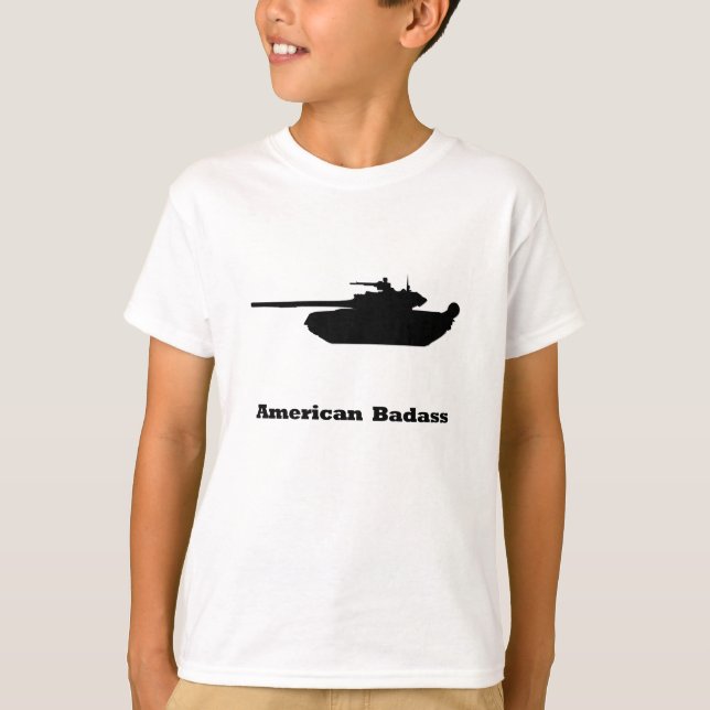T-shirt Badass américain (Devant)