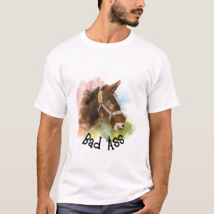 T-shirt Badass, âne