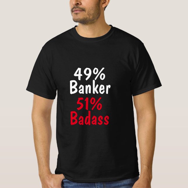 T-shirt Badass banquier (Devant)