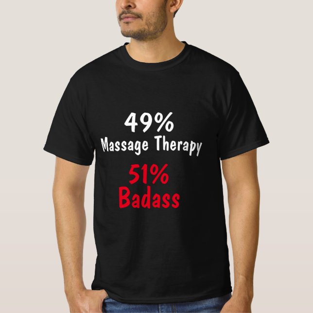 T-shirt Badass de massage thérapeutique (Devant)