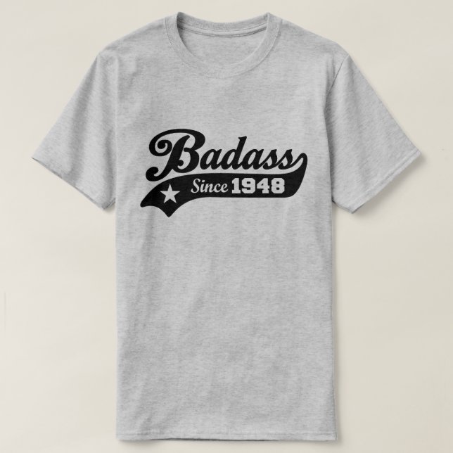 T-shirt Badass depuis 1948 (Design devant)