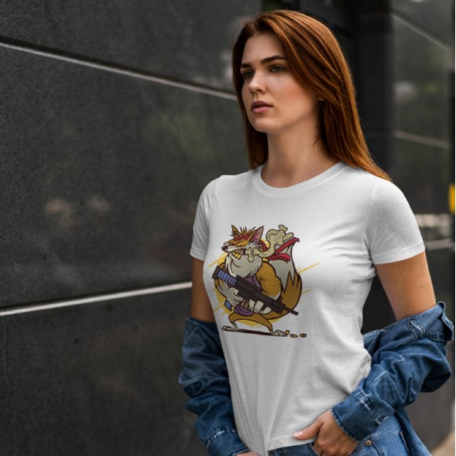 T-shirt Badass Fox (Créateur téléchargé)