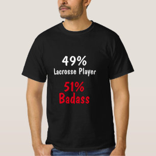 T-shirt Badass Lacrosse