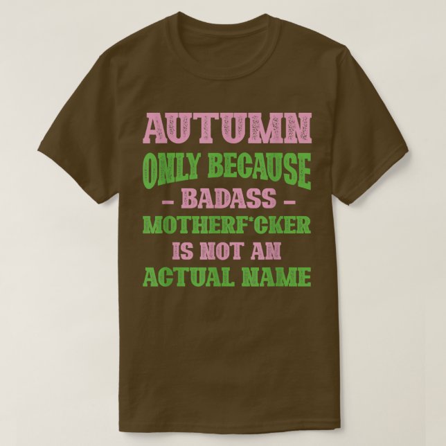 T-shirt Badass Nom d'automne unique Surnom Quirky Papa Jok (Design devant)