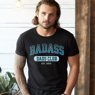 T-shirt Badass Papa Club Retro Cool Amusant tendance