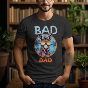 T-shirt Badass Papa Cool Trippé Donkey Lunettes de soleil