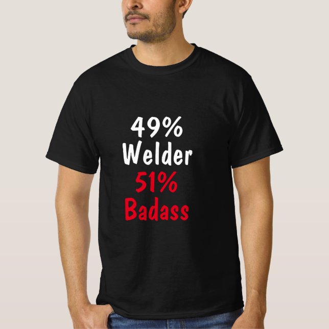 T-shirt Badass soudeur (Devant)