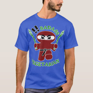 T-shirt Badass végétarien (ninja) amusant amateur de légum