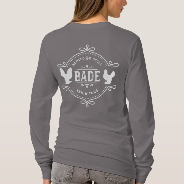 T-shirt BADE (léger) unisex Basic à manches longue (Dos)