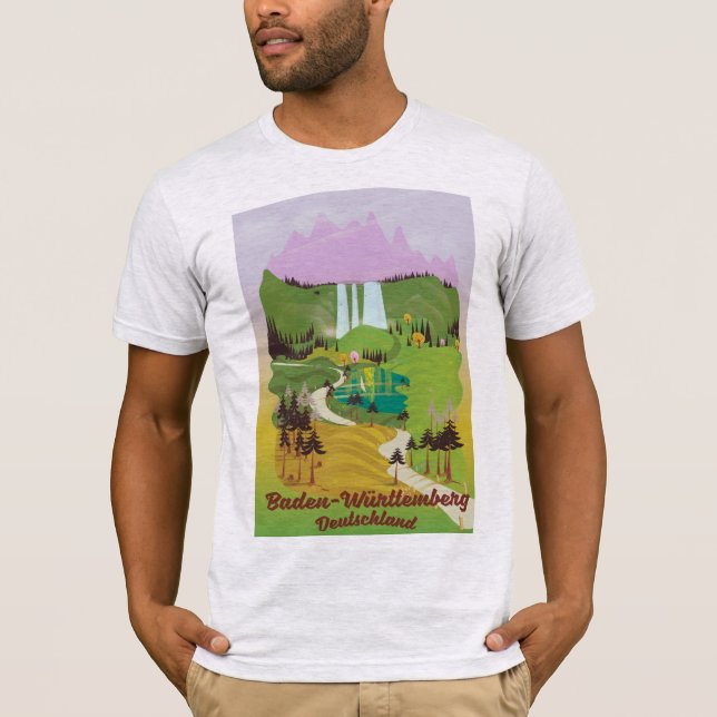 T-shirt Bade-Wurtemberg allemagne (Devant)