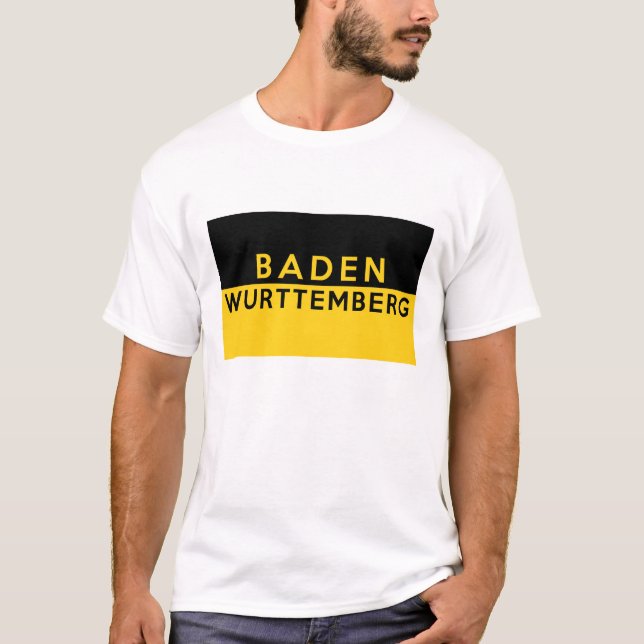 T-shirt baden le nom du pays de l'Allemagne de drapeau de (Devant)