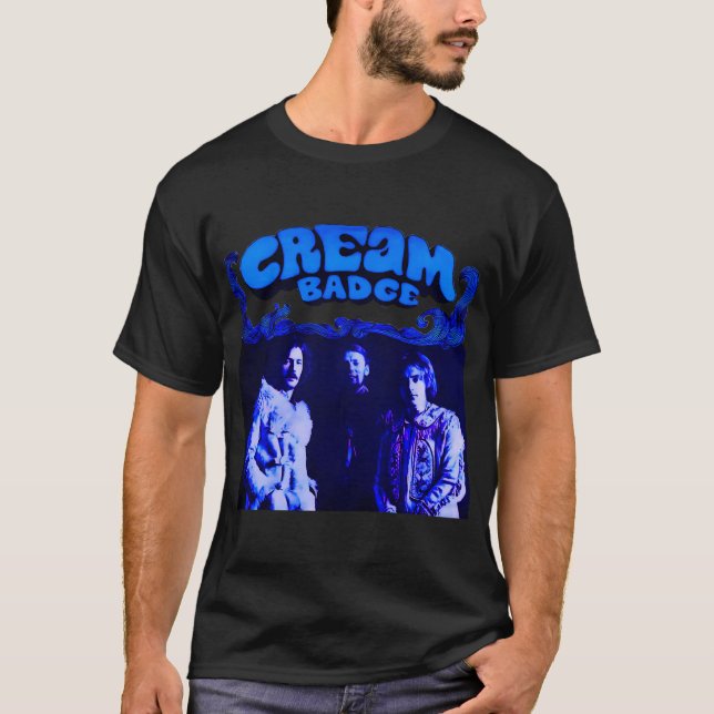 T-shirt Badge Cream (Devant)