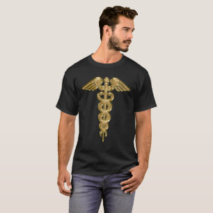 T-shirt Badge d'alerte médicale en or