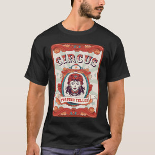 T-shirt Badge d'animateur de cirque vintage Cirque Voyance