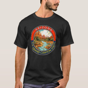 T-shirt Badge d'art de voyage en Arizona