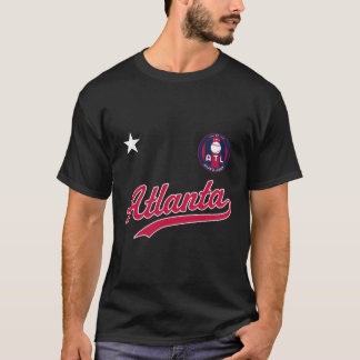 T-shirt Badge de base-ball Atlanta Jersey Atl Mini