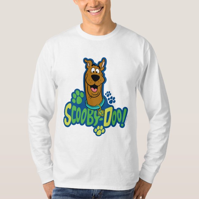 T-shirt Badge de caractère Empreinte de patte Scooby-Doo (Devant)