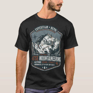 T-SHIRT BADGE DE CHEMISE À DESIGN DE MONTAGNE EXPÉDITION L