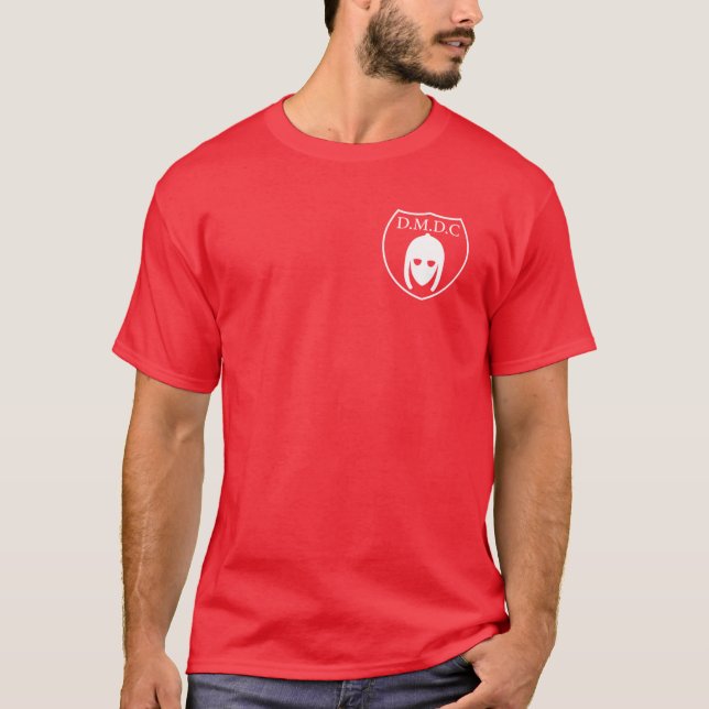 T-shirt Badge de détecteurs DMDC blanc (Devant)