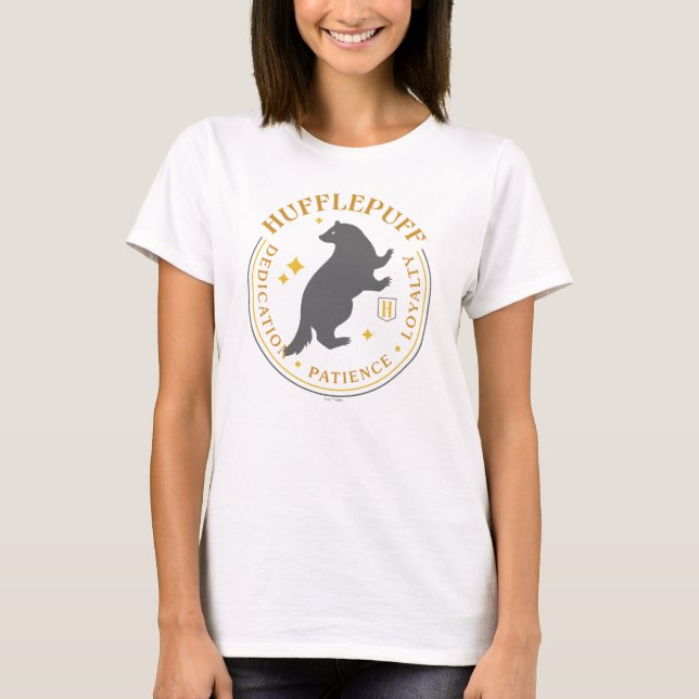 T-shirt Badge de fierté de la maison Poufsouffle™ (Devant)