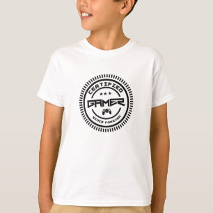 T-shirt Badge de joueur certifié Un cadeau parfait pour le