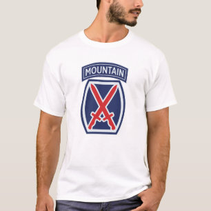 T-shirt Badge de la 10e Division des montagnes