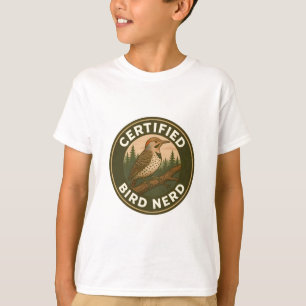 T-shirt Badge de la forêt Vintage de Northern Flicker