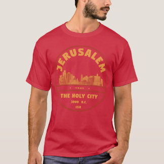 T-shirt Badge de la ville de Jérusalem Israël famille