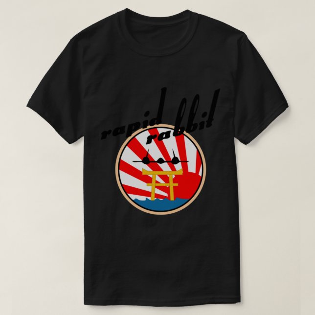 T-shirt Badge de lapin rapide SR-71 Blackbird (Design devant)