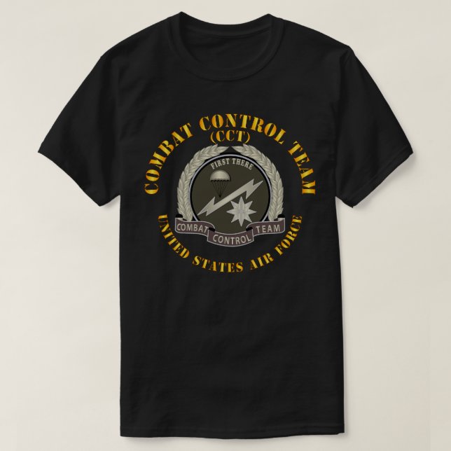 T-shirt Badge de l'équipe de contrôle de combat USAF X (Design devant)