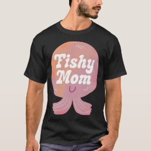 T-shirt Badge de Maman Poissons