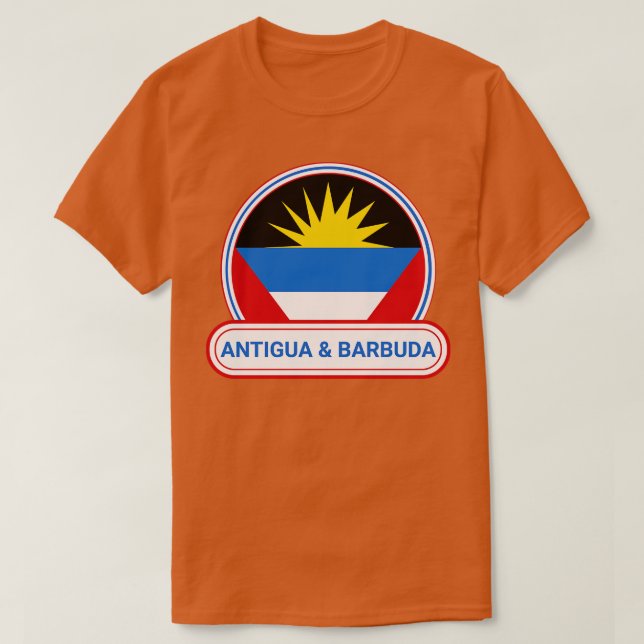 T-shirt Badge de pays Antigua-et-Barbuda Antigua-et-Barb (Design devant)