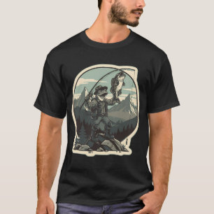 T-shirt Badge de pêcheur de grenouille à basses trophées v
