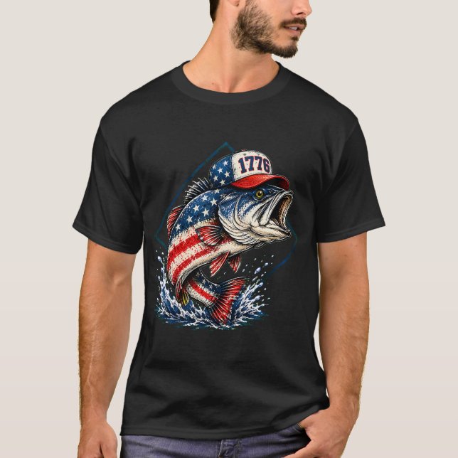 T-shirt Badge de pêcheur de Mahi-Mahi (Devant)