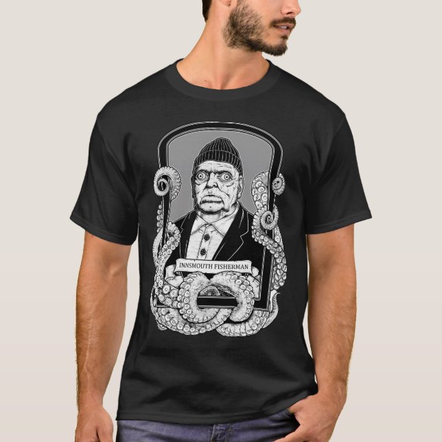 T-shirt Badge de Pêcheur d'Innsmouth (Devant)