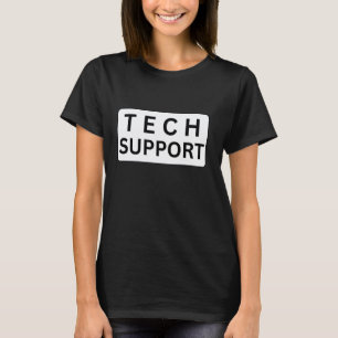 T-shirt Badge de support technique drôle Chat Chien Vi Sar