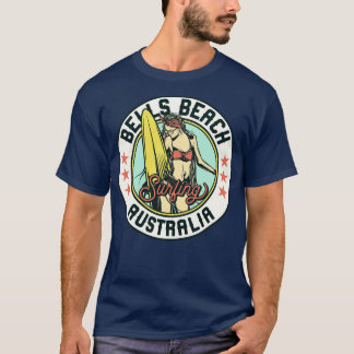T-shirt Badge de surf vintage pour Bells Beach Australie