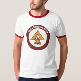 T-shirt Badge de tente de camping familial pour la fête de