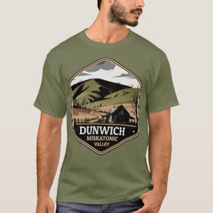 T-shirt Badge de voyage vintage de Dunwich Miskatonic Vall