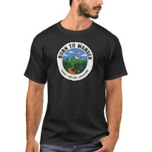 Badge du camp d'aventure de montagne Born to Wande