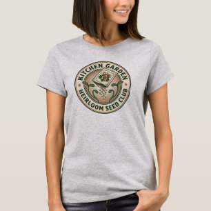 T-shirt Badge du Club des Graines Héritées du Jardin de Cu