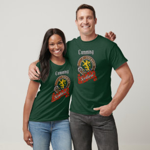 T-Shirt Badge et Tartan du Clan Cumming