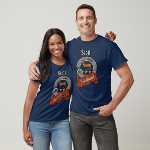 T-shirt Badge et tartan du clan Scott
