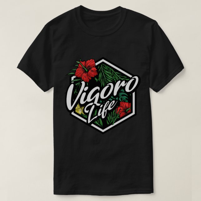 T-shirt Badge Floral Vigoro Life (Design devant)