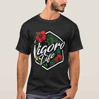 T-shirt Badge Floral Vigoro Life