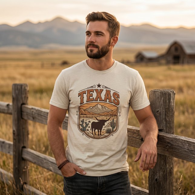 T-Shirt Badge Héritage du Texas (Créateur téléchargé)