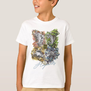 T-shirt Badge HOGWARTS™ Floral Graphic