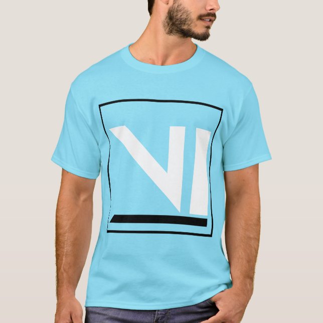 T-shirt Badge Idiot Village - Grand (Devant)